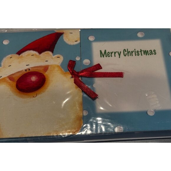 American Greeting Santa Themed Christmas Cards Photo Frame 3  Holiday Family - Picture 2 of 4